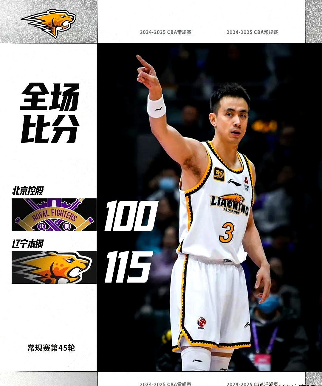 辽宁男篮击败浙江，继续保持稳定状态